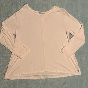 Apana Women's Light Pink Long Sleeve Athletic Shirt